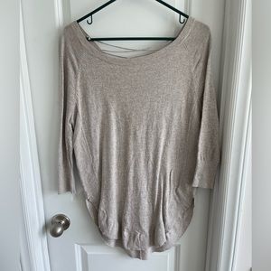 Express quarter length sweater with fun back